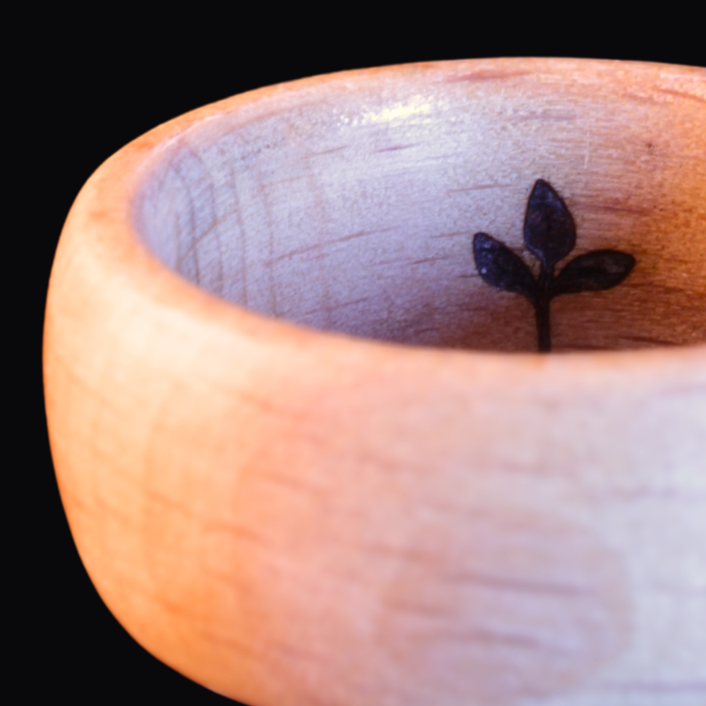 Ring "Brillant" - Recycelter Holzring aus alter Schublade