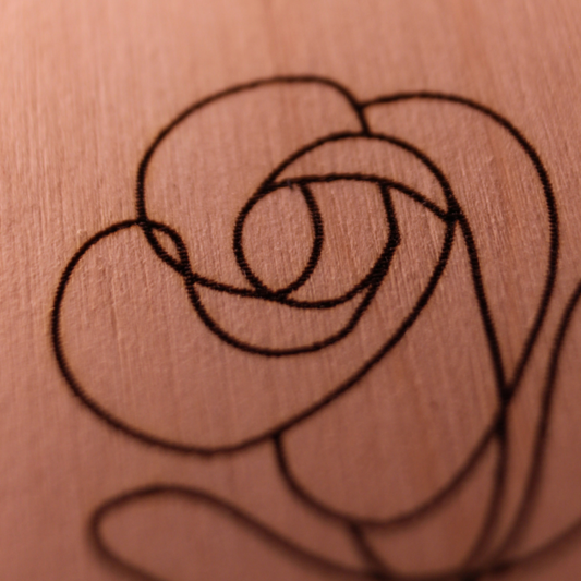 Grußkarte LIEBE Rose