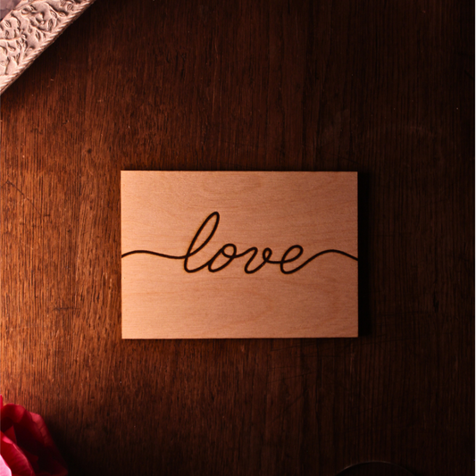 Grußkarte LIEBE "love" lineart