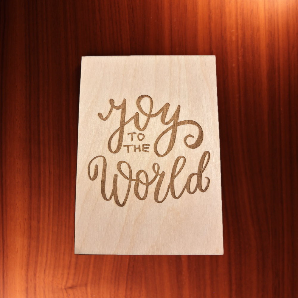 Grußkarte WEIHNACHTEN "Joy to the World"