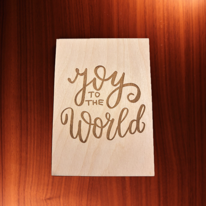 Grußkarte WEIHNACHTEN "Joy to the World"