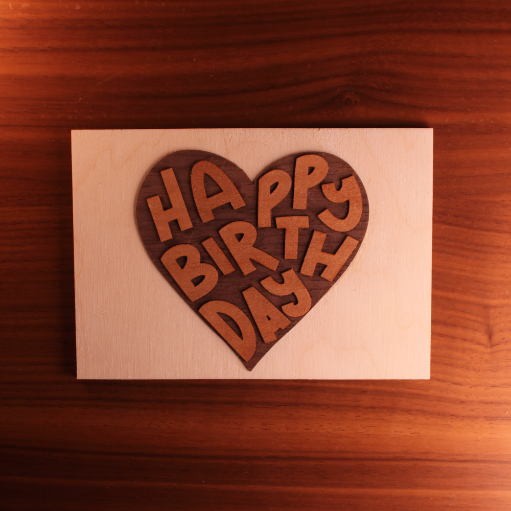 Grußkarten Einzeln HAPPY BIRTHDAY