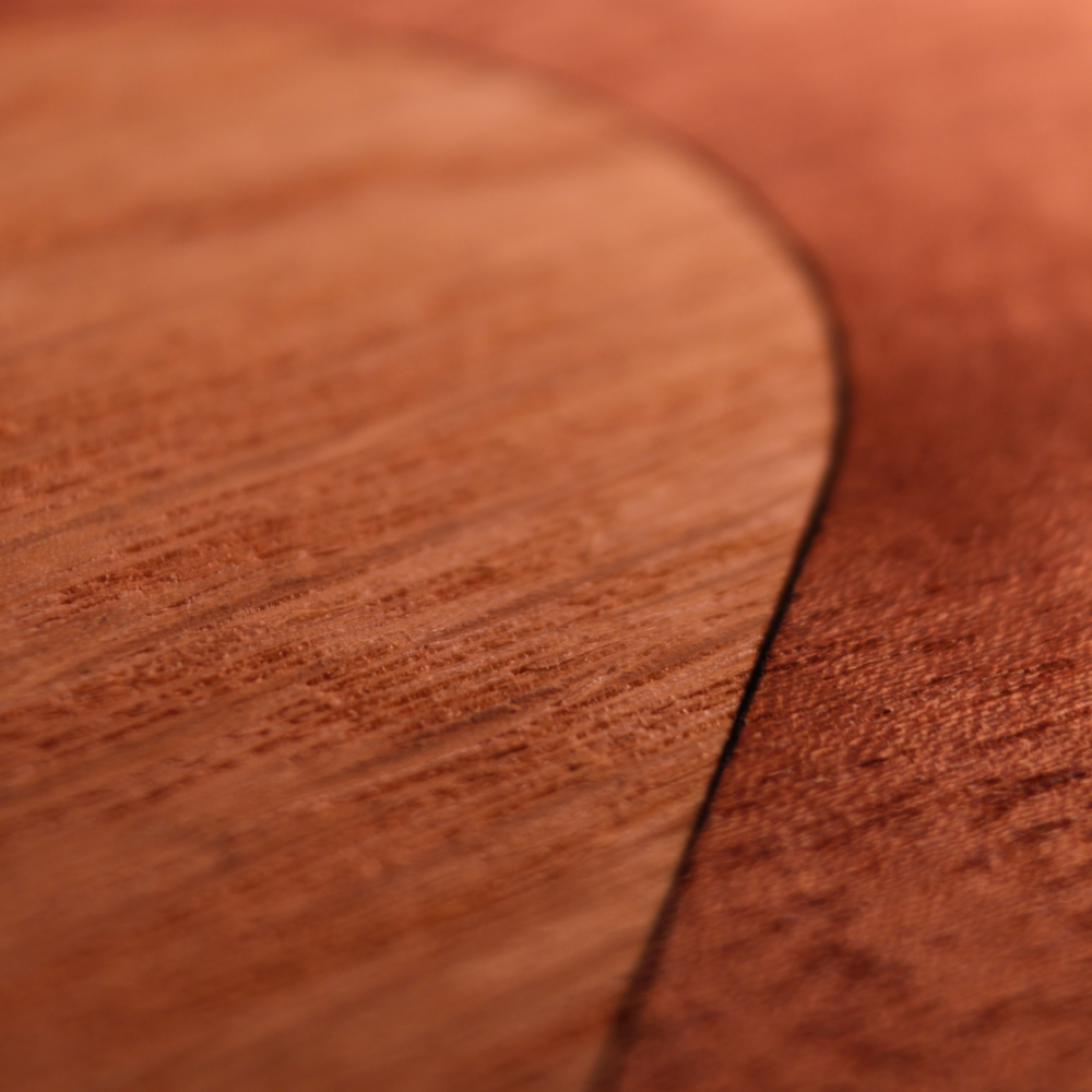 Grußkarte 3er-Set "Herz" - Recycelte Grußkarten aus Holzabfällen der Möbelproduktion