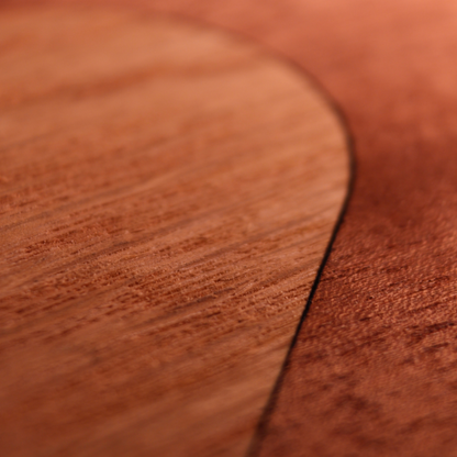 Grußkarte HERZ Braun