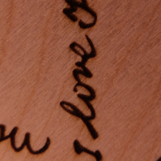 Grußkarte LIEBE "I love you" Herzform