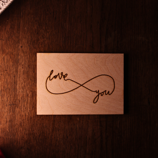 Grußkarte LIEBE love you eternity