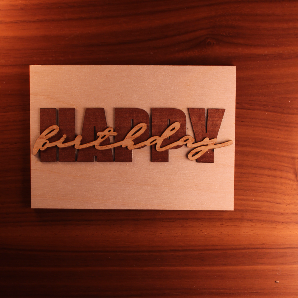 Grußkarten Einzeln HAPPY BIRTHDAY