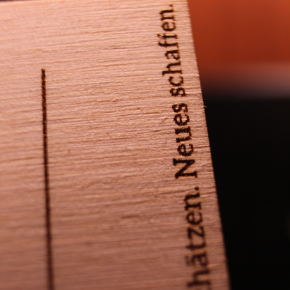 Grußkarte HERZ Braun